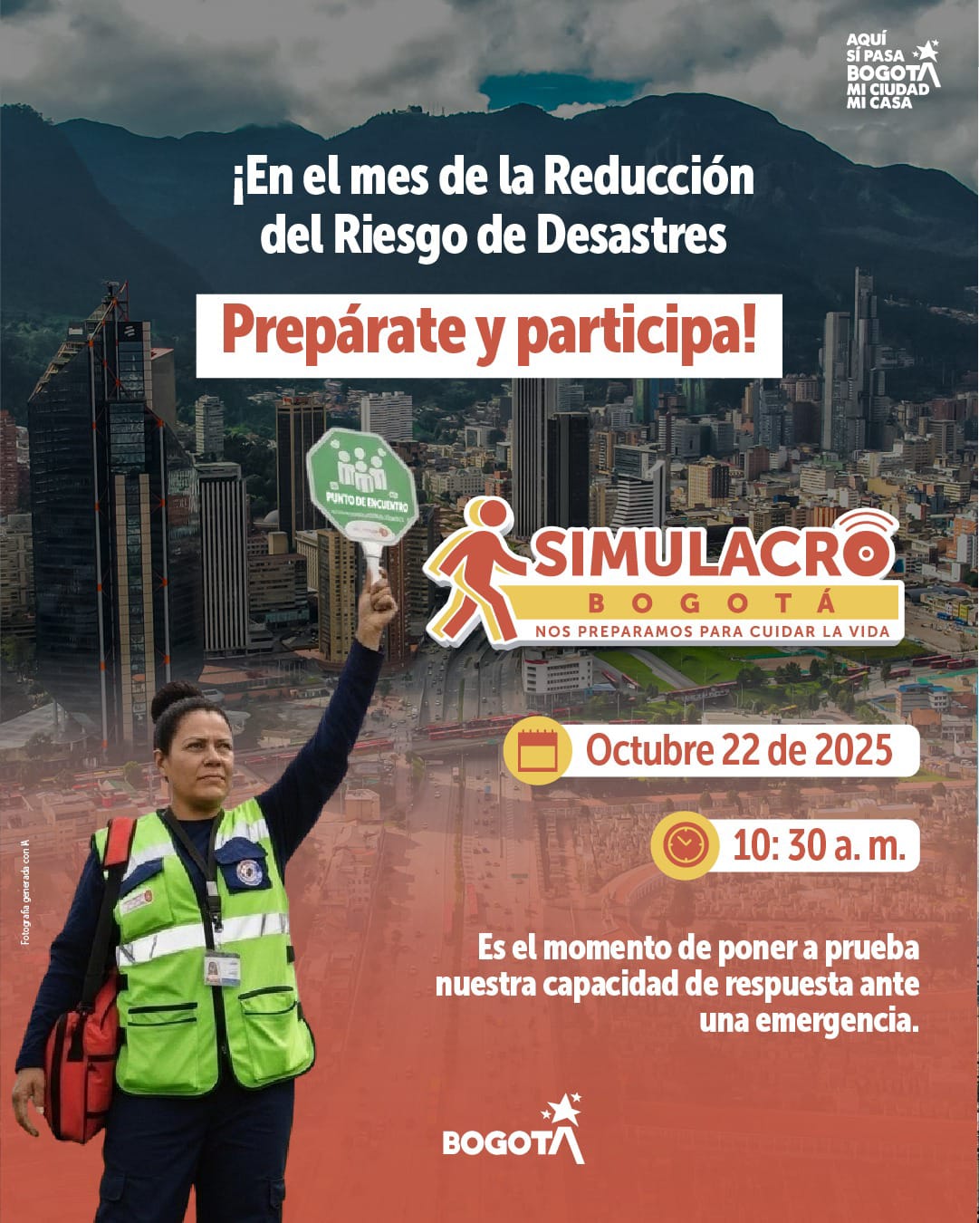 Cooviser se une al mes de la reducción del riesgo de desastres, y los invita a participar en el Simulacro de emergencias este 22 de octubre
